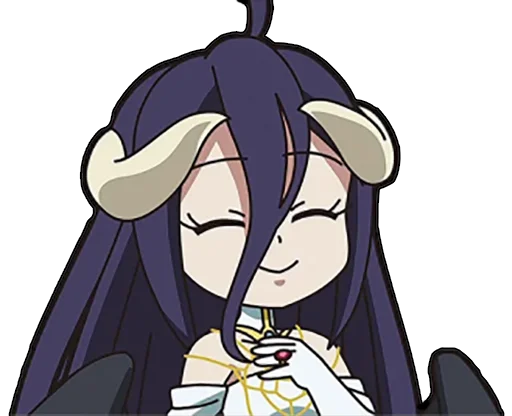 😌 Стикер «Albedo (Overlord)» для Telegram