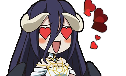 😍 Стикер «Albedo (Overlord)» для Telegram