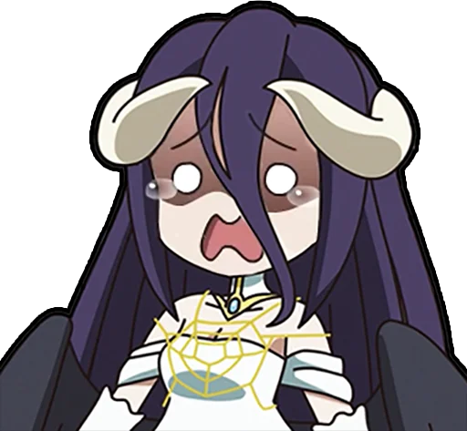 😢 Стикер «Albedo (Overlord)» для Telegram