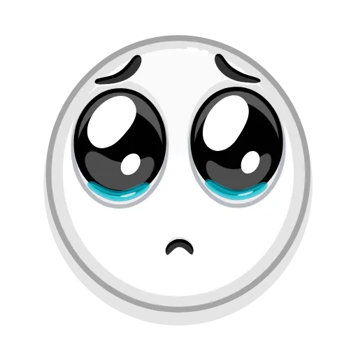 Стикер 18 Albino Emoji