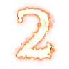 Стикер 50 Firetextemoji
