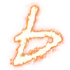 Стикер 28 Firetextemoji