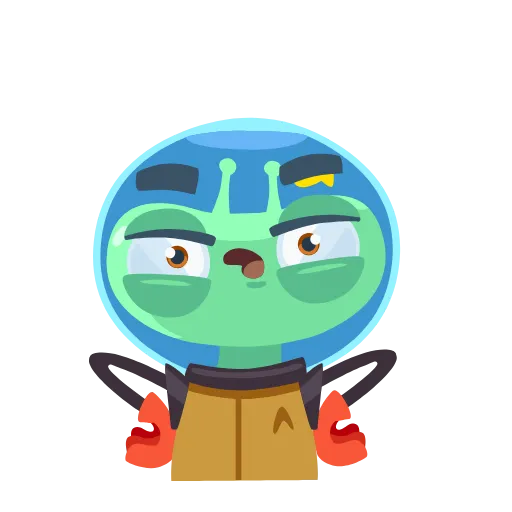 Стикер 21 Alien Grisha -