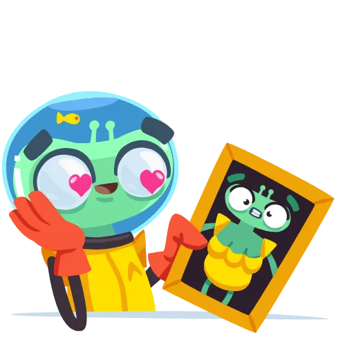 Стикер 3 Alien Grisha -