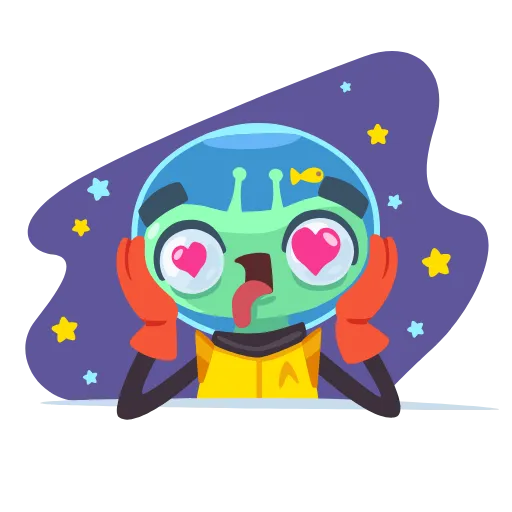 Стикер 4 Alien Grisha -