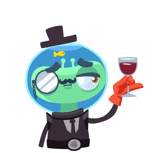Стикер 7 Alien Grisha -