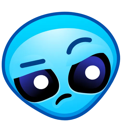 Стикер 29 Alien Emoji