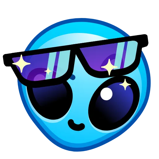 Стикер 16 Alien Emoji