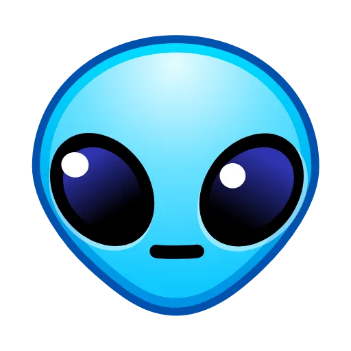 Стикер 51 Alien Emoji