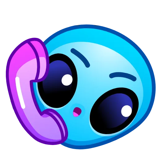 Стикер 47 Alien Emoji