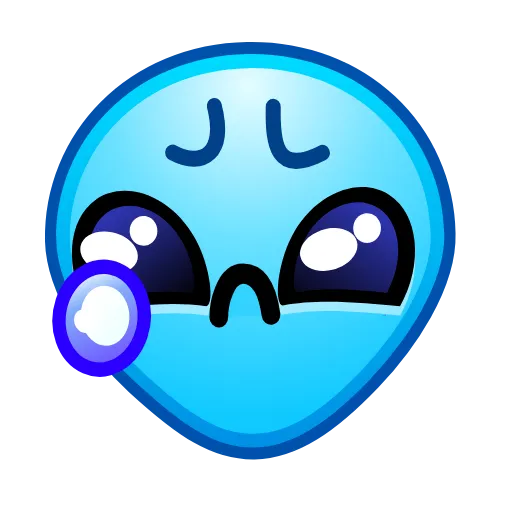 Стикер 20 Alien Emoji
