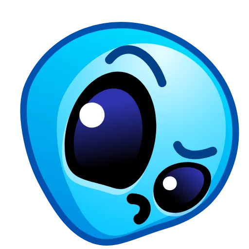 Стикер 13 Alien Emoji