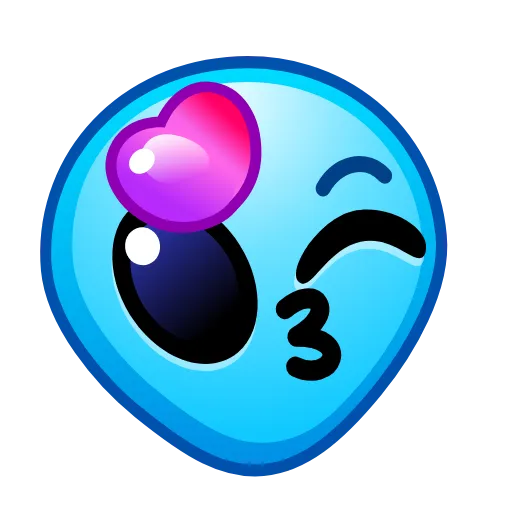 Стикер 10 Alien Emoji