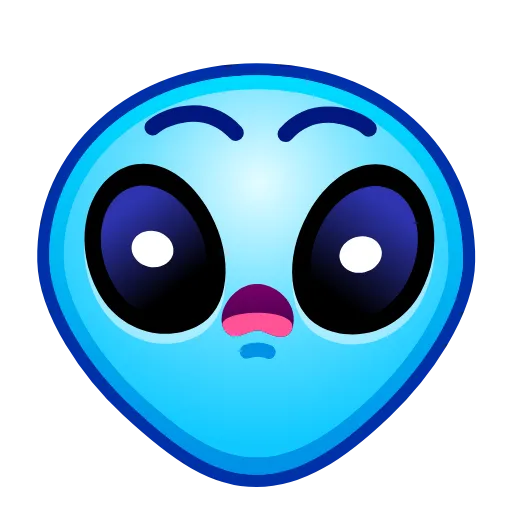Стикер 24 Alien Emoji