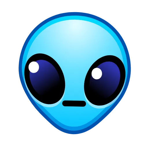 Стикер 26 Alien Emoji