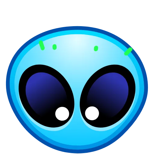 Стикер 25 Alien Emoji