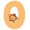0️⃣ Эмодзи «Пятнистые буквы и звери» для Telegram