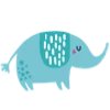 🐘 Эмодзи «Пятнистые буквы и звери» для Telegram