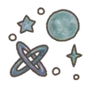 Стикер 40 🌌 All Space - космические эмоджи