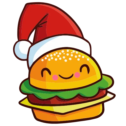 Стикер 57 animals #birds #food #random #static #vector #xmas