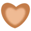 🧡 Эмодзи «Буквы коричневые» для Telegram