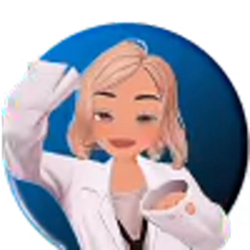 🥰 Эмодзи «Синие анимированные буквы» для Telegram