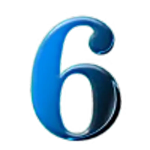 6️⃣ Эмодзи «Синие анимированные буквы» для Telegram