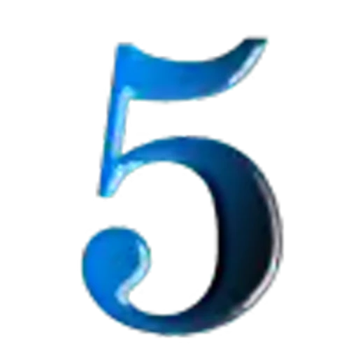 5️⃣ Эмодзи «Синие анимированные буквы» для Telegram