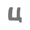 😜 Эмодзи «Мультяшный алфавит, серого цвета» для Telegram