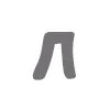 🙃 Эмодзи «Мультяшный алфавит, серого цвета» для Telegram