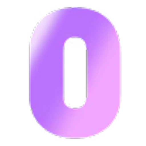 0️⃣ Эмодзи «Фиолетовые буквы» для Telegram