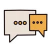 ☁️ Эмодзи «Жёлтые буквы, иконки» для Telegram