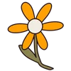 🌷 Эмодзи «Жёлтые буквы, иконки» для Telegram