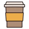 ☕️ Эмодзи «Жёлтые буквы, иконки» для Telegram