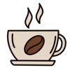 ☕️ Эмодзи «Жёлтые буквы, иконки» для Telegram