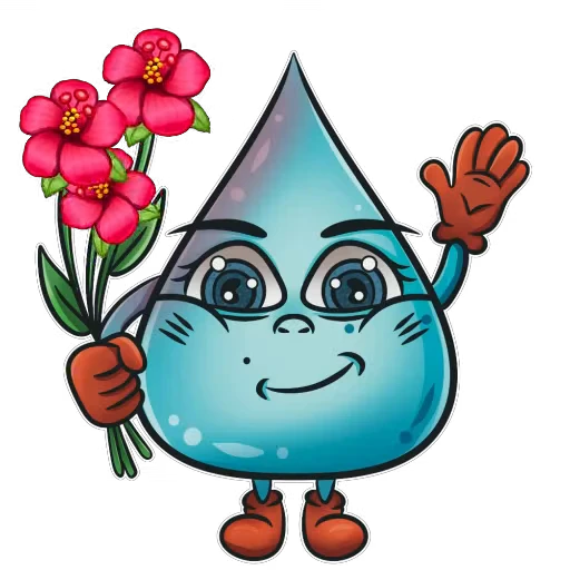 Стикерпак Капля для Telegram — скачать