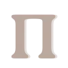 🤍 Эмодзи «Бежевые буквы, таблички» для Telegram