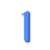 💙 Эмодзи «Синие буквы, иконки» для Telegram