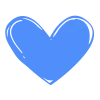 💙 Эмодзи «Синие буквы, иконки» для Telegram