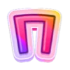 🌼 Эмодзи «Розовые и фиолетовые буквы в одном стиле» для Telegram