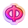 🤗 Эмодзи «Розовые и фиолетовые буквы в одном стиле» для Telegram
