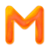 🔥 Эмодзи «Оранжевые буквы и иконки» для Telegram