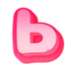💗 Эмодзи «Розовые жирные буквы и иконки розового цвета» для Telegram