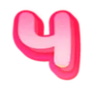 💗 Эмодзи «Розовые жирные буквы и иконки розового цвета» для Telegram