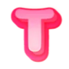 💗 Эмодзи «Розовые жирные буквы и иконки розового цвета» для Telegram