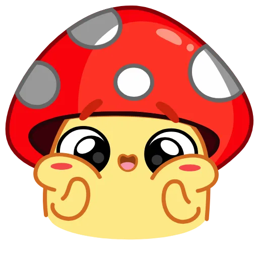Стикер 11 Amanita Mushroom