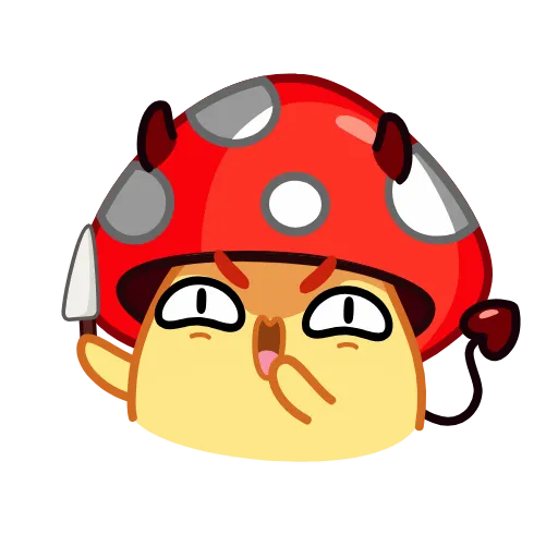 Стикер 17 Amanita Mushroom