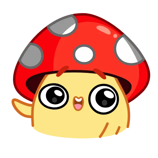 Стикер 19 Amanita Mushroom