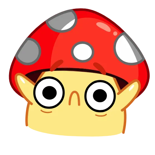 Стикер 20 Amanita Mushroom