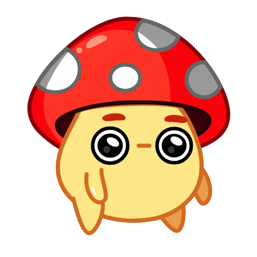 Стикер 16 Amanita Mushroom